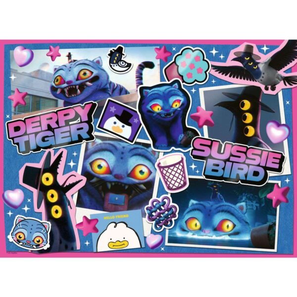 Ravensburger XXL dėlionė Derpy Tiger ir Sussie Bird – baigtas paveikslas